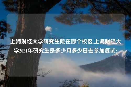 上海财经大学研究生院在哪个校区,上海财经大学2021年研究生是多少月多少日去参加复试?