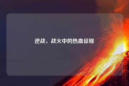 逆战，战火中的热血征程