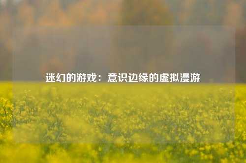 迷幻的游戏：意识边缘的虚拟漫游