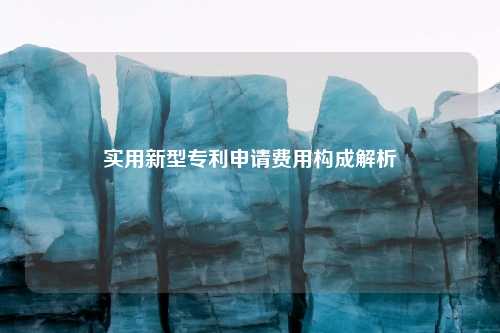 实用新型专利申请费用构成解析